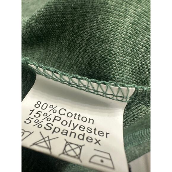 AIFER Off The Shoulder Oversized Batwing Sweater Green Tunic Top Women’s Large - Picture 6 of 9